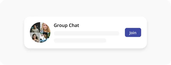 Public Group Chats interface