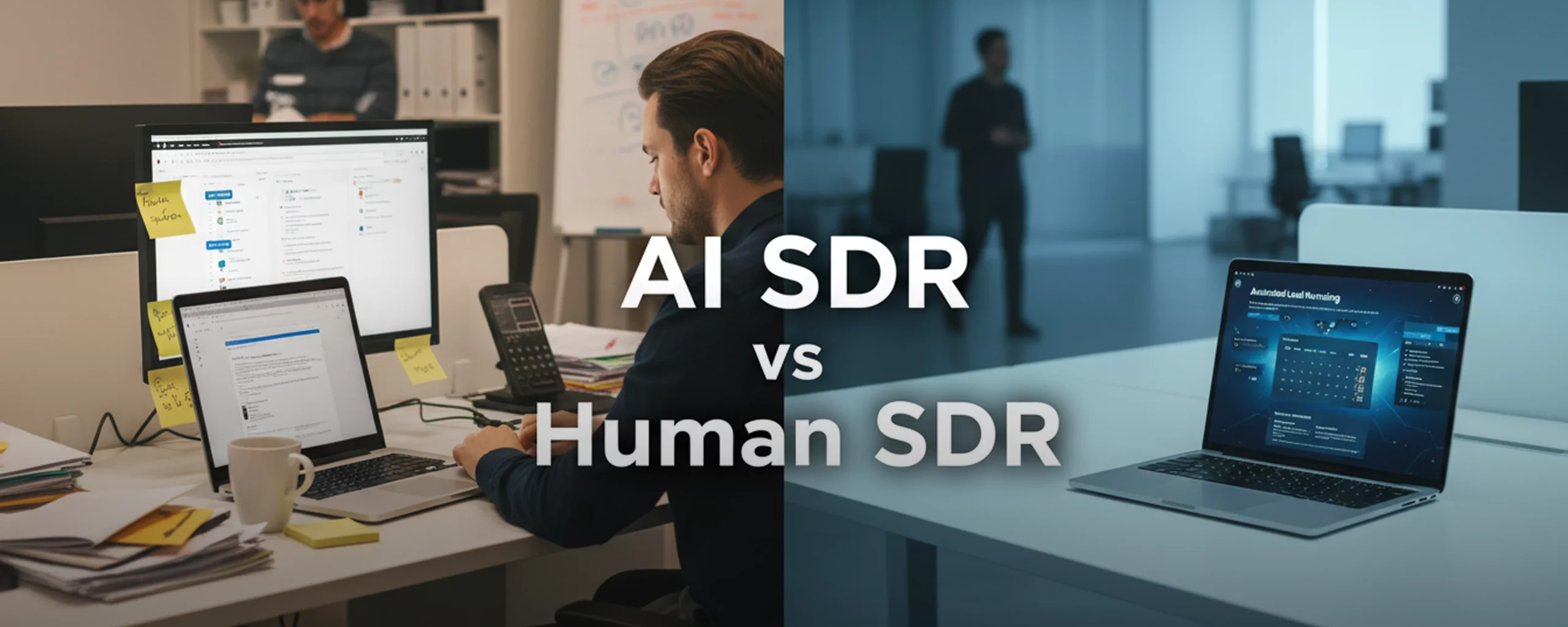 AI SDR vs Human SDR Cost Comparison - feature image