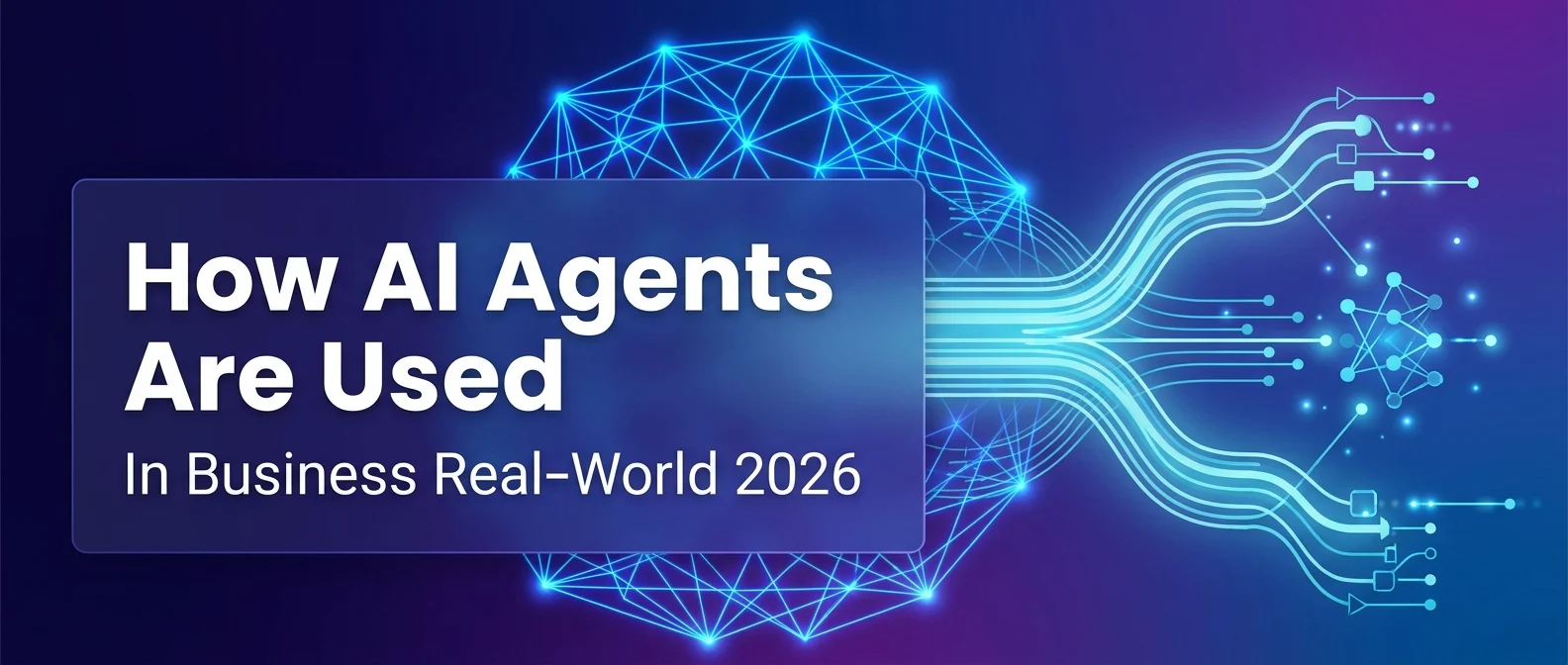 How AI Agents are used in business - feature image