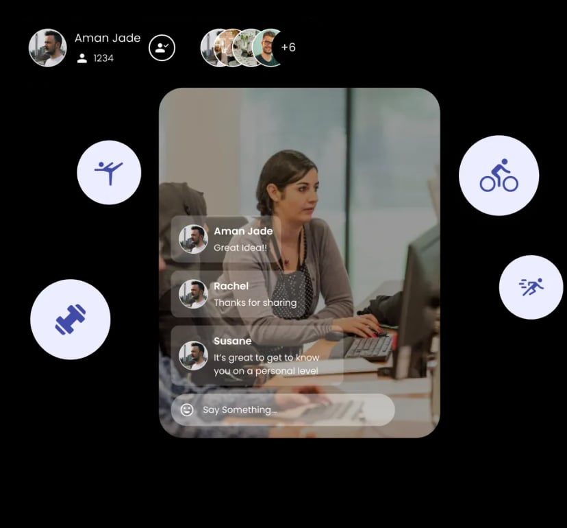 Host group sessions with live video streaming