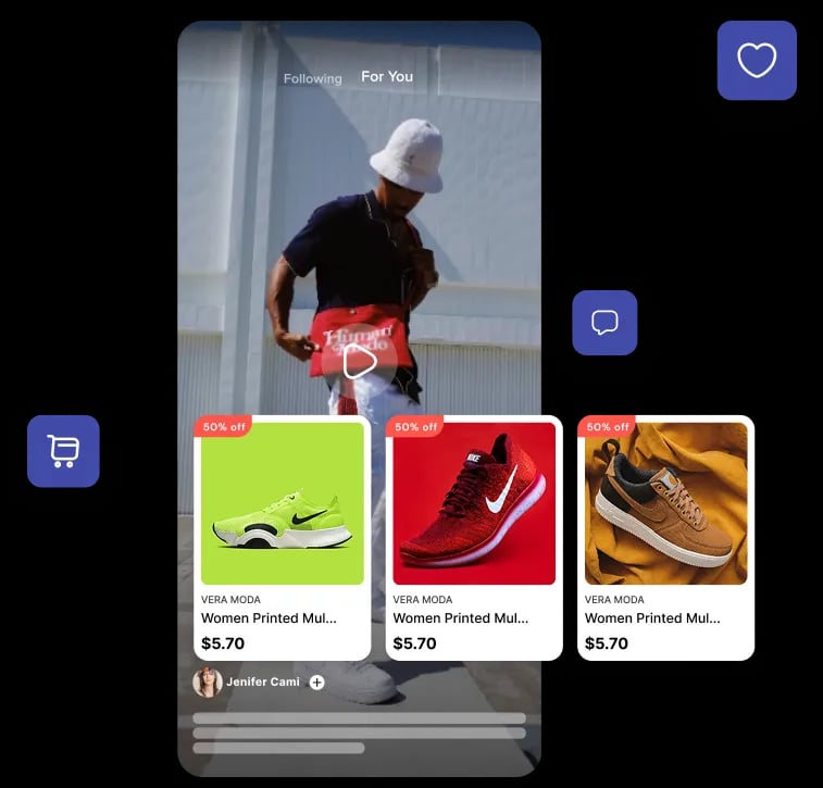 TikTok Shop like shoppable videos