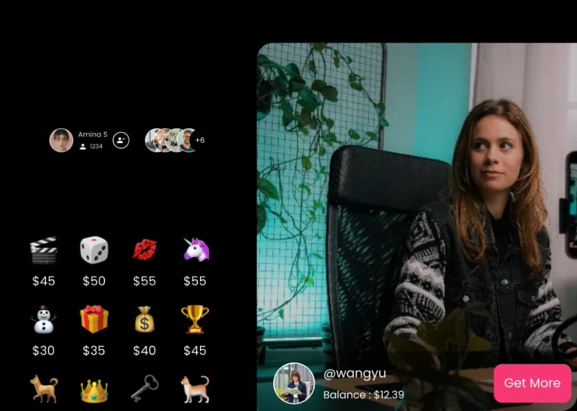 Purchase virtual coins & gifts