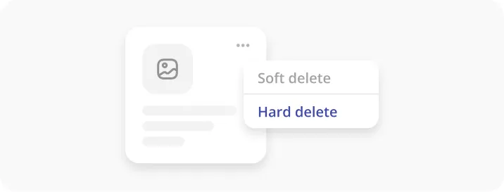 Hard Delete Content interface